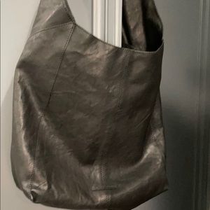 Large Lucky Brand Leather shoulder strap bag. NWT